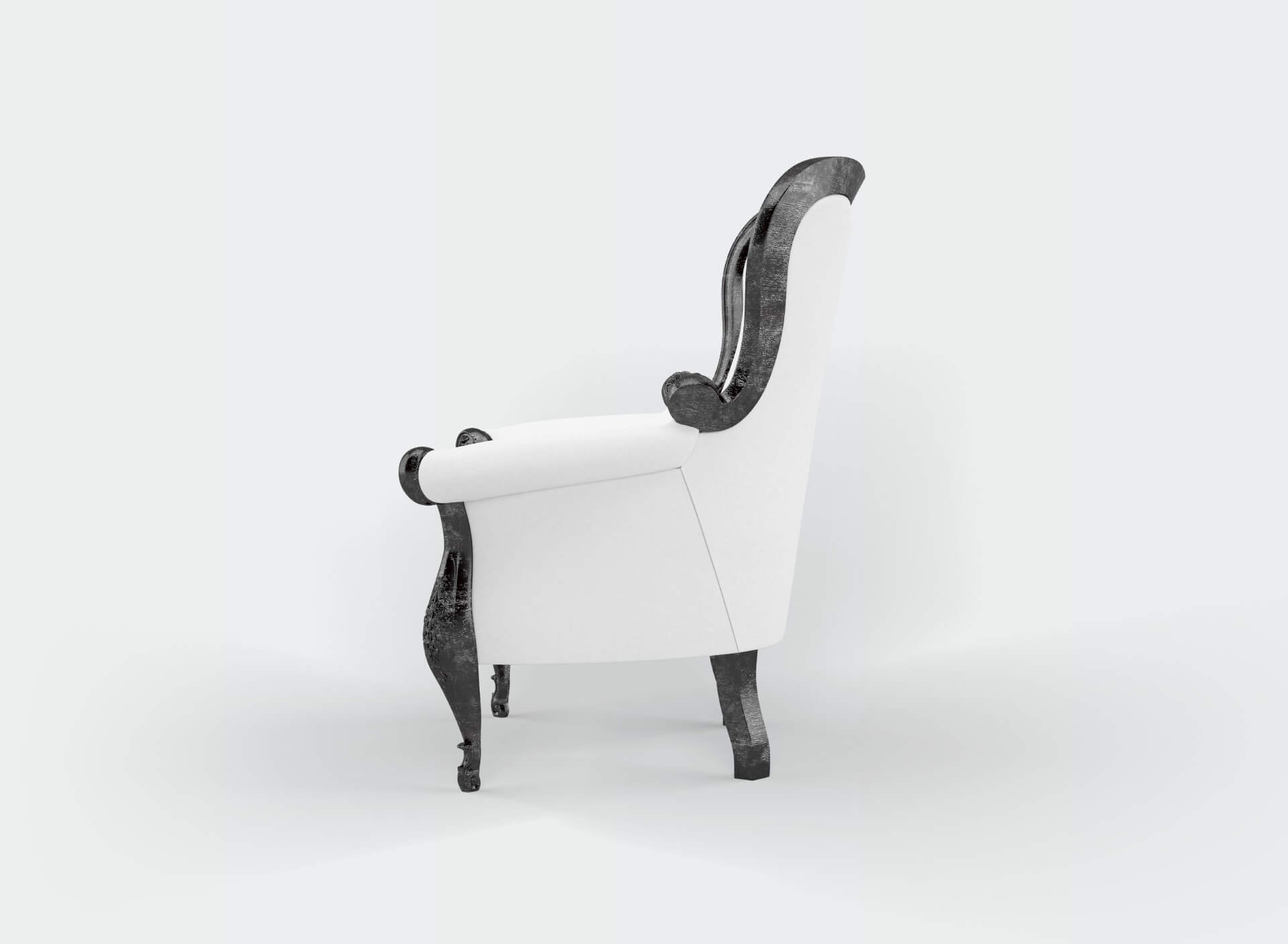White Wing Arm Chair - Image 2
