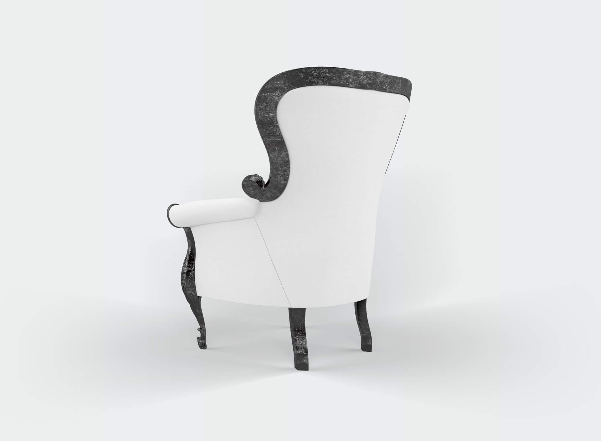 White Wing Arm Chair - Image 4
