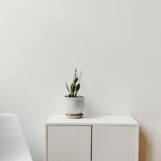 White Table With Storage