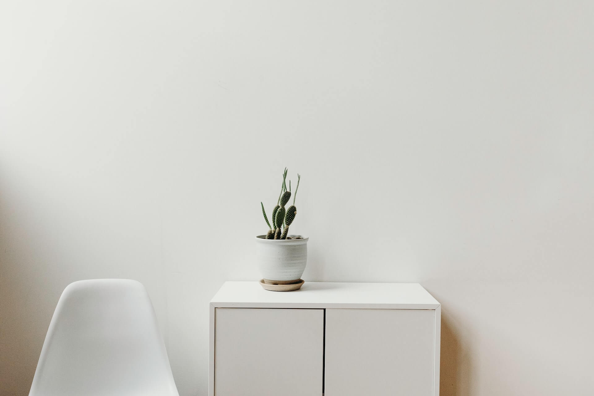 White Table With Storage