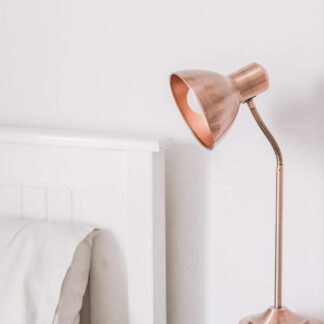Copper Side Table Lamp