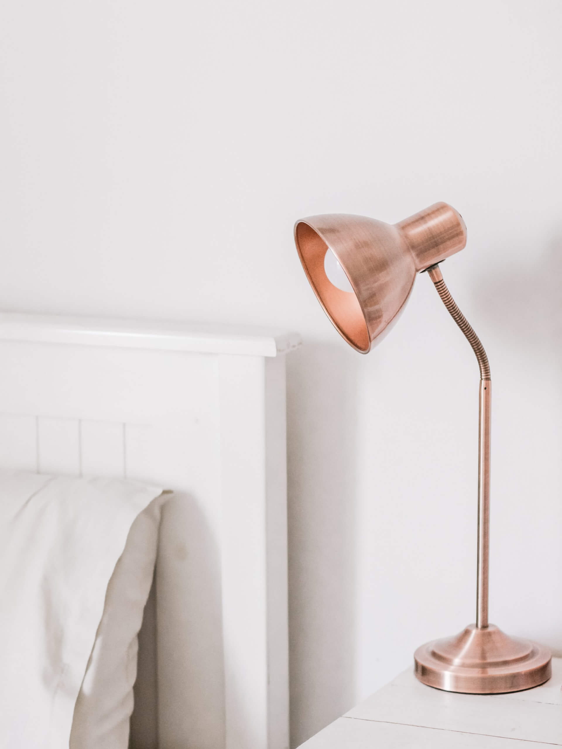 Copper Side Table Lamp